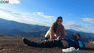 brazilian tourist guide barebacks huge married ass deep in mountain forest