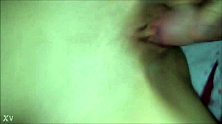 watch her smooth shaved pussy get drenched in hot cum