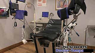 dr tampa backstage with aria nicole's shaved pussy toy spread