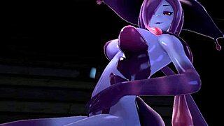 monster elf girl jumps on cock with neko sis and slimer dominating me halloween style