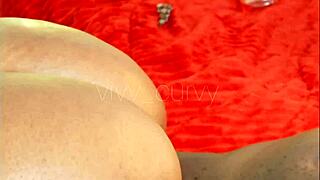 Curvy Ebony Strips Teasing Big Black Cock Before Wild Reverse Ride