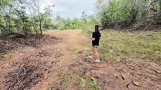 cute thai babe licks pussy outdoors in real pov creampie dorm cosplay