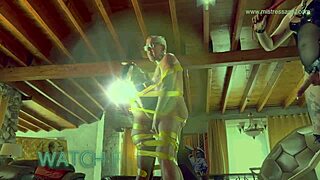 hey slave, mistress april's strapon centerpieces your bound ass pounding! 😈🍆