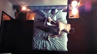 hidden cam catches skinny wife mistress fisting her moaning slave in kinky femdom fantasy.