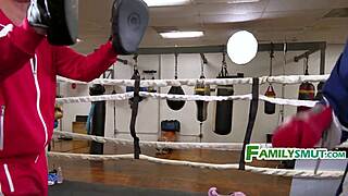 boxer beca barbie earns rough family threesome respect with spit