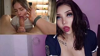 horny latina teen with big natural tits masturbates to pov creampie orgasm for boss