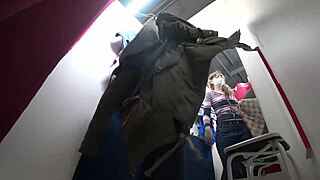 damn that juicy ass in panties caught on hidden store cam