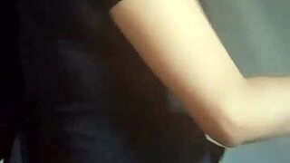 Drunk party wife bends over cheating with stranger outdoors