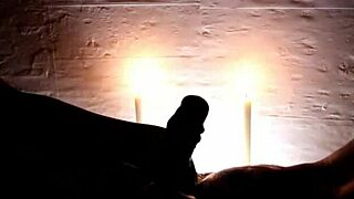 european wife gives romantic candlelit deepthroat at squirting party