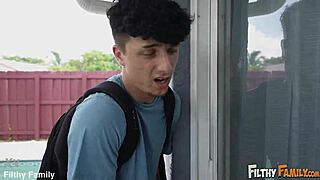 Voyeur Catches Stepmom's Big Tits Shaved Pussy Blowjob Deepthroat Creampie Facial Cumshot