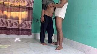 bangladeshi girlfriend bent over for boyfriend's cowgirl pussy pounding and cumshot finish