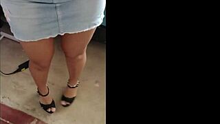 sol's sexy virgin latina ass in miniskirts heels 😍 homemade tease👠