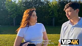 pond cheats with old friend watching her sideways pussy fuck outdoors