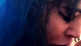 I SUCKED THE DELIVERY GUY AND BEGGED HIM TO CUM IN MY MOUTH - MILLA SANTIAGO