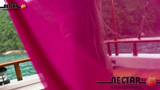 Big Bambu Teases Katharine Madrid's Ass On Pool Table