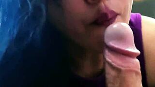 I SUCKED THE DELIVERY GUY AND BEGGED HIM TO CUM IN MY MOUTH - MILLA SANTIAGO