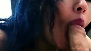 I SUCKED THE DELIVERY GUY AND BEGGED HIM TO CUM IN MY MOUTH - MILLA SANTIAGO