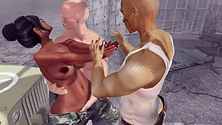 i tremble as new sergeant bdsm whips my big tits then army group fucks young pussy.