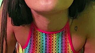 bratty slut stuffs veggies deep in her gaping wet asshole!