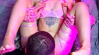 skinny euro cutie sunako kirishiki orgasms from valentine pussy licking
