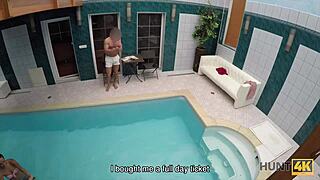 hunter picks up czech teen slut fingers her pussy then fucks for cash on hidden cam