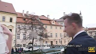 hunt4k rich man pays young bride cash for wedding fuck