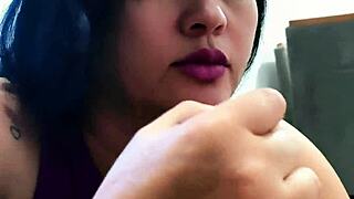 I SUCKED THE DELIVERY GUY AND BEGGED HIM TO CUM IN MY MOUTH - MILLA SANTIAGO