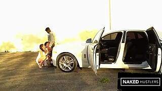 yo two sexy ebony babes 😍 deepthroat bbc in miami outdoors 💦