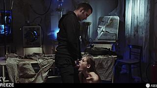 Tiffany Tatum Frozen in Time-Stop Fuck: Blonde Slut Face-Fucked, Mouth Overflowing Cum