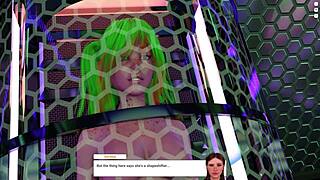 bold redhead crossdresser rides hard in midnight galactic holiday detour ending