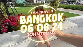 wanna see dell's skinny ass take johntronx anal creampie outdoors??