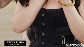 Charlotte stokely blindfolds valentina nappi's submission