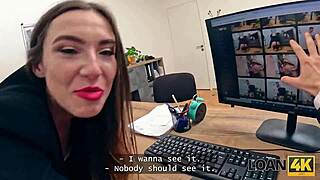 Czech Wife's Stockings Seduction Turns into Dirty Hardcore Office Fuck