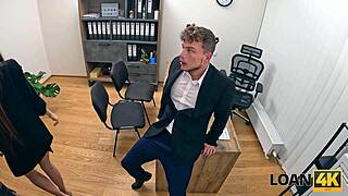 Czech Wife's Stockings Seduction Turns into Dirty Hardcore Office Fuck