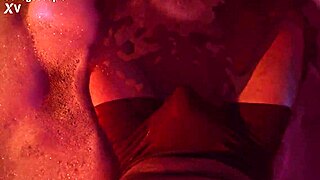 Curvy babe in bra panties gets underwater titjob cum in soaked underwear