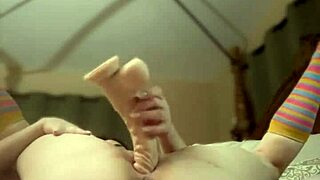 Hey, can this horny milf keep her curves bouncing wild on that huge dildo?!