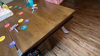 Whoa teen just turned 18 and stepdaddy's pounding her tight hole already! 😈🔥