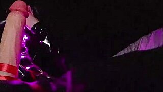 Sub Takes Control with Boots and Dildo Tease