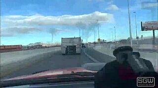 give road head on las vegas boulevard to big cock while cars zoom by!