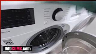 Pigtails Latina Stepdaughter Rammed Hard Laundry Fuck Dadcums Taboo Orgasm