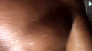 big black cock fucks fat bathroom ass creampie doggystyle squirting