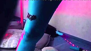 what if a tattooed blue eyed slut's huge natural tits bounce while machine fucks her hard?