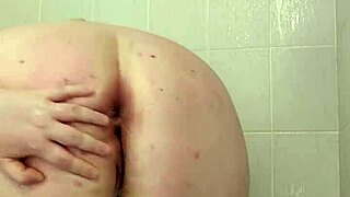 i tease in shower showing off my big tits and fat ass curves