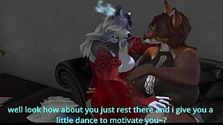 sapphire's long day ends with futanari ass pounding and massive cumshots