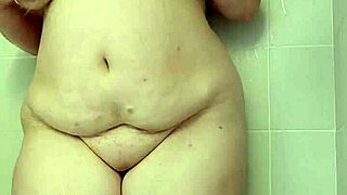 i tease in shower showing off my big tits and fat ass curves