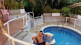 Wanna Fuck This Big Tits Blonde While Her Boyfriend Sleeps Next Door?