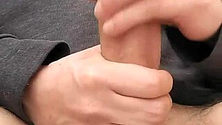 Masturbating huge monster cock orgasm cumshot outdoor public flashing