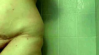 i tease in shower showing off my big tits and fat ass curves