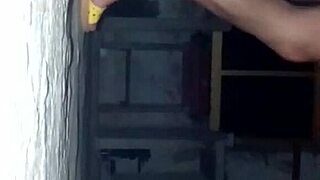 xtube shemale stuffs huge pepino deep for wild solo play