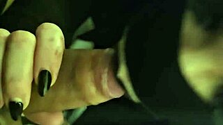 Masked Goth Slut Deepthroats Thick Cock Swallows Every Cum Drop